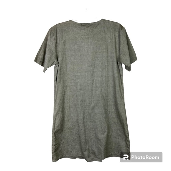 The Royal Standard Dorado Cotton Lightweight Wrap Dress Olive NWT Sz L - Picture 2 of 9